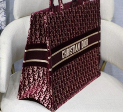 Bolsa Dior Book Tote Oblique Vermelha Italiana - comprar online