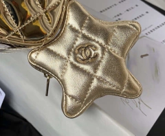 Bolsa Chanel Mini & Porta Moeda De Estrela Dourada Italiana na internet