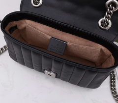 Bolsa Gucci Marmont Aria Preta Italiana