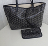 Bolsa Goyard St Louis Preta Média Italiana