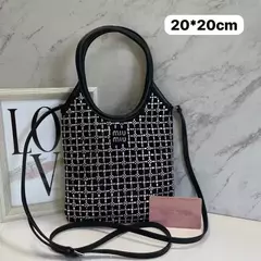 Bolsa Miu Miu Preta com Strass Italiana