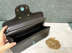 Bolsa VLTN Locò Shoulder Preta Italiana - loja online
