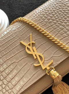 Bolsa YSL Kate Croco Nude Italiana - comprar online
