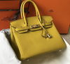 Bolsa Hermes Birkin 30 Amarela Italiana