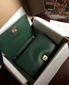 Bolsa D&G Devotion Matelassê Verde Italiana - Romaly Grifes