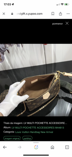 Bolsa Louis Vuitton Multi Pochette Accessoires Alça Verde Italiana