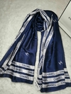 Lenço Chanel Azul Italiana