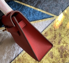 Bolsa Hermes Kelly Mini 20 Vermelho Italiana na internet