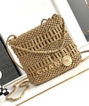 Bolsa Chanel 22 Mini Dourada Italiana