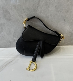Bolsa Dior Mini Saddle Preta Italiana