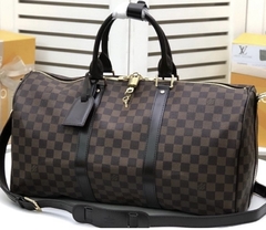 Mala Keepall 50 Bandouliere Damier Ebene Italiana