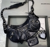 Bolsa Balenciaga Le Cagole XS Preta Italiana