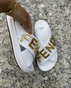 Sandália Fendigraphy Branca Italiana - comprar online
