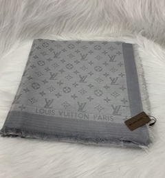 Pashmina Echarpe Louis Vuitton Cinza Contraste Italiana