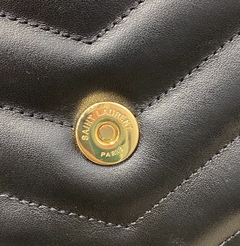 Bolsa YSL LouLou Pequena Preta/Dourado Italiana na internet