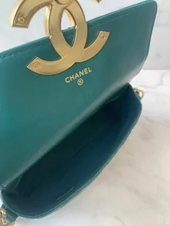 Bolsa Chanel Mini Verde Italiana na internet