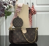 Bolsa Louis Vuitton Multi Pochette Accessoires Alça Rosa