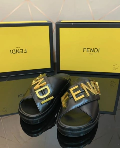 Sandália Fendigraphy Preta Italiana - comprar online