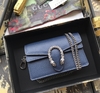 Bolsa Gucci Dionysus Super Mini Azul Marinho Italiana