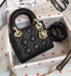 Bolsa Lady Dior Mini Preta Italiana