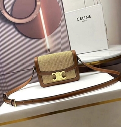 Bolsa Celine Triomphe Palha Italiana