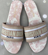Rasteira Flat Dway Christian Dior Rosa Italiana