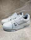 Tênis Louis Vuitton Trainer Branco E Cinza Masculino Italiana
