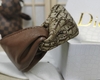 Tiara Dior Couro e Tecido Italiana
