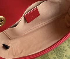 Bolsa Gucci Marmont Mini Shoulder Vermelho Italiana - comprar online