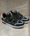 Tênis Louis Vuitton Trainer Verde Com Brilho Italiana
