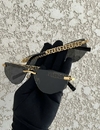 Óculos Dolce & Gabbana Preto com Dourado Italiana