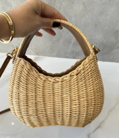 Bolsa Miu Miu Wander Em Vime (Palha) Italiana