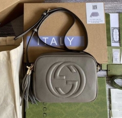 Bolsa Gucci Soho Disco Cinza Italiana