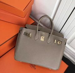 Bolsa Hermès Birkin 30 Cinza Italiana