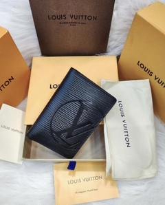 Porta Cartão Organizador Louis Vuitton Preto Italiana