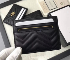 Porta Cartão Gucci Marmont Preto Italiana na internet