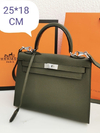 Bolsa Hermes Kelly 25 Epsom Verde Militar Italiana