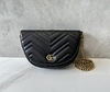Bolsa Gucci Marmont Preta Matelassê Mini Italiana