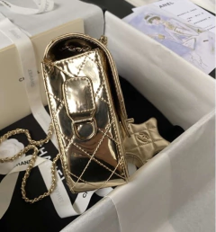 Bolsa Chanel Mini & Porta Moeda De Estrela Dourada Italiana - loja online