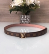 Cinto Louis Vuitton Fino Damier Ebene Italiana