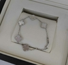 Pulseira Van Cleef Madrepérola Com Prata Italiana
