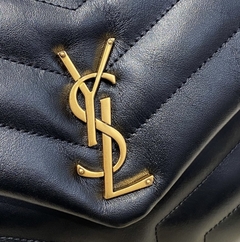 Bolsa YSL LouLou Pequena Preta/Dourado Italiana - comprar online