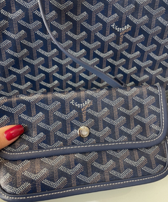 Bolsa Goyard St Louis Azul Marinho Grande Italiana - comprar online