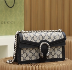 Bolsa Gucci Dionysus Média Preta e Bege Italiana - comprar online