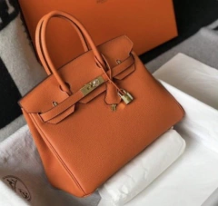 Bolsa Hermes Birkin 25 Laranja Italiana