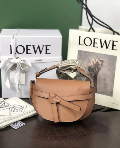 Bolsa Loewe Gate Dual Caramelo Italiana