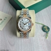 Relógio Rolex 36mm Prata com Dourado Italiana