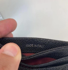 Porta Cartão Chanel Caviar Preto Italiana - loja online