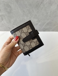 Carteira Gucci GG Supreme Preta Italiana