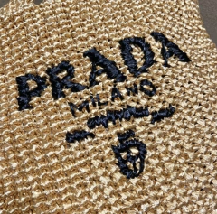 Bolsa Prada Tote Ráfia Italiana - Romaly Grifes